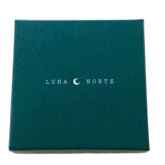 LUNA NORTE NIB NECKLACE SET BRASS GENUINE DRUZY QUARTZ POSITIVELY HEALING - Picture 6 of 6